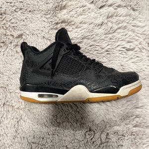 Black and White Sneakers with Gum Sole